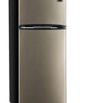 RCA RFR725 2 Door Apartment Size Refrigerator with Freezer, Stainless,7.5 cu ft