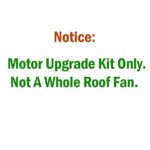 Upgrade Kit Rv Trailer Camper Van Roof Vent Fan Motor Replacement, Compatible with Heng’s, Ventline