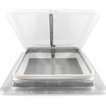 Camco RV Roof Vent Kit – Features Waterproof Design & Translucent Lid – Includes Built-In Screen – Compatible w/RV Roofs from 1.25” to 2.25” Thick – Replace Ventline, Jensen & Elixir Vents (40480)