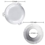 NU-SET Lock | RV Roof Vent Caps | RV Roof Vent Cover | RV Accessories & Door Hardware (White)