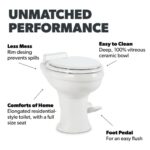 Dometic 302320081 320 Series Standard Height RV Toilet, White