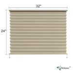 Dulepax RV Blinds,RV Pleated Shades,RV Blinds Pleated Shades, 32″ W x 24″ L Cappuccino RV Window Shades,Camper Blinds,RV Window Blinds for RV Camper Travel Trailers Motorhome’s Window