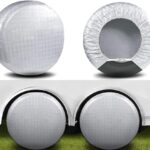 Amfor Tire Covers Set of 2, Waterproof Anti-UV Sun Snow Rain Tire Covers for Trailers, RV, Camper, SUV, Truck, Fit 27-29 inches Tire Diameter