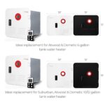 FOGATTI RV Tankless Water Heater, InstaShower 8 Plus, Gen 2, with 15 x 15 inches White Door and Remote Controller, DC 12V, Best High Altitude Performance, Ideal for RVers’ Everyday Use