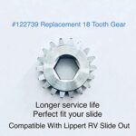 Aaiov 122739 Replacement 18 Tooth Spur Gear 12 DP/14.5 PA Compatible with Lippert RV Slide Out