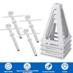 DPD RV Stabilizer Jacks Set of 4 – Aluminum Trailer Stabilizer Jacks with 6000 lbs Capacity, Adjustable from 11″ to 17″ – Camper Jacks & Stabilizer Jacks for Travel Trailers & RVs