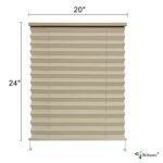 Dulepax RV Blinds,RV Pleated Shades,RV Blinds Pleated Shades, 20″ W x 24″ L Cappuccino RV Window Shades,Camper Blinds,RV Window Blinds for RV Camper Travel Trailers Motorhome’s Window