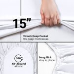 Utopia Bedding RV Short Queen Fitted Sheet – Bottom Sheet – Deep Pocket – Soft Microfiber -Shrinkage and Fade Resistant-Easy Care -1 Fitted Sheet Only (White)