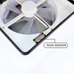 Airtaxi 14″ RV Roof Vent Fan – Powerful, Intelligent, Low Noise | Remote Control, Rain Sensor, Ceiling Garnish Included | DC 12V | Reversible Airflow Ventilation System for RVs and Trailers.