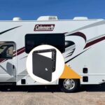 LCGP RV Access Door Electrical Cord Trailer Power Cord Cable Hatch Camper Hose Storage Door Compartment Black