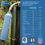 Camco TastePURE Camper/RV Water Filter & Hose Protector | Inline Water Filter Reduces Bad Taste, Odor, Chlorine & Sediment | Ideal for RVs, Campers, Travel Trailers, Boats | Made in the USA (40043)