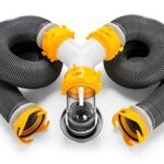 Camco 39666 Deluxe 20 ft Sewer Hose Kit with Swivel Fittings and Wye Connector, Ready To Use Kit Complete with Sewer Wye and Elbow Fittings, Hoses, and Storage Caps