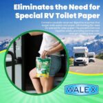 Walex Bio-Pak RV Marine Natural Enzyme Black Holding Tank Deodorizer Drop-Ins, Camper, Boat, Camping Cassette Toilet Pods, Alpine Fresh, 10 Pack