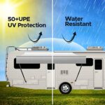 SunWave- RV Awning Fabric Replacement | RV Electric Awning Fabric Replacement | Premium Vinyl RV Canopy | Awning Replacement (18′, Grey Fade)
