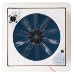 hurrventer Build-in Rain Shield RV Roof Fan Vent Trailer Camper 10 Speed 12V 14” Reversible