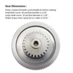 Slide Out Motor Gear, 18:1 Ratio Metal Stripped Gear Fit for RV Lippert Tuson Venture, Gear 18 to 1 Ratio Kit Repair Stripped RV Slide Out Motor or Camper Actuator Replacement