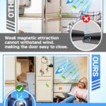Magnetic Door Catch – RV Door Holder Baggage Door Catch, Sturdy & Easy to Install Door Stopper with Adhesive and Screws, RV Accessories for Inside Outside RV Camper Trailer (2 Pack)