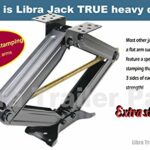 LIBRA 24″ 6K lbs RV Trailer Camper Stabilizer Leveling Scissor Jacks w/Dual Power Drill sockets & mounting Hardware Set-Set 2