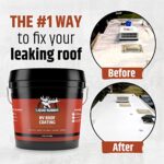 Liquid Rubber RV Roof Coating – Solar Reflective Sealant, Trailer and Camper Roof Repair, Waterproof, Easy to Apply, Brilliant White,1 Gallon