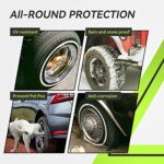 RVMATE RV Tire Covers, Dual Axle Wheel Cover (2 Pack) Fits 30”-33” Diameter Tires, Waterproof Anti-UV 600D Oxford Black Covers Accessories for RV/Truck/Trailer