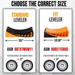 CARMTEK Camper Leveler 2-Pack Kit | Fit Curved RV Levelers with Wheel Chocks for Tight Dual Axle Trailers | Faster RV Leveling System Than RV Leveling Blocks | RV Accessories for Travel Trailers