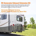 HRepair 44461 RV Generator Exhaust Extension Kit, RV Generator Exhaust Venting System