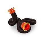 Camco Manufacturing 39763: Rhinoflex 10′ Sewer Hose Extension W/Swivel Bayonet & Lug,Black