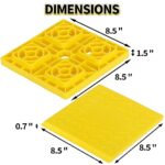 OULEME 12 Pack RV Leveling Blocks, Stackable Jack Blocks, Interlocking Leveling Pads with Carrying Bag, for Camper Travel Trailer