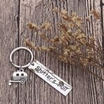 Funny Camping Keychain Gifts For Caravanners Rv Travelers Accessories Shitter’s Full Camper Trailer Key Chain RV Camping Accessories Hilarious Key Ring For Camping Lover Men Vacation Jewelry